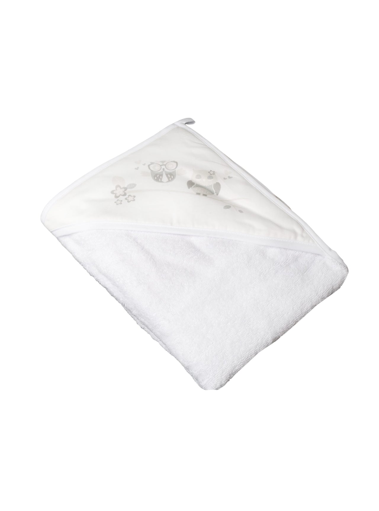 Kaxholmen Badcape Vit Uggla (80x80cm)
