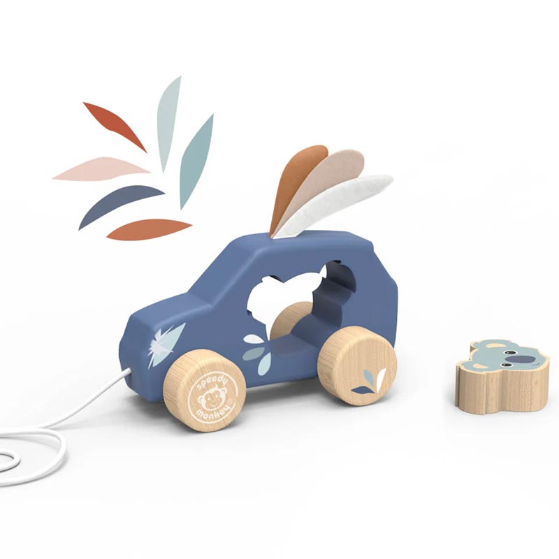 Speedy Monkey Dragleksak Pull Along Car