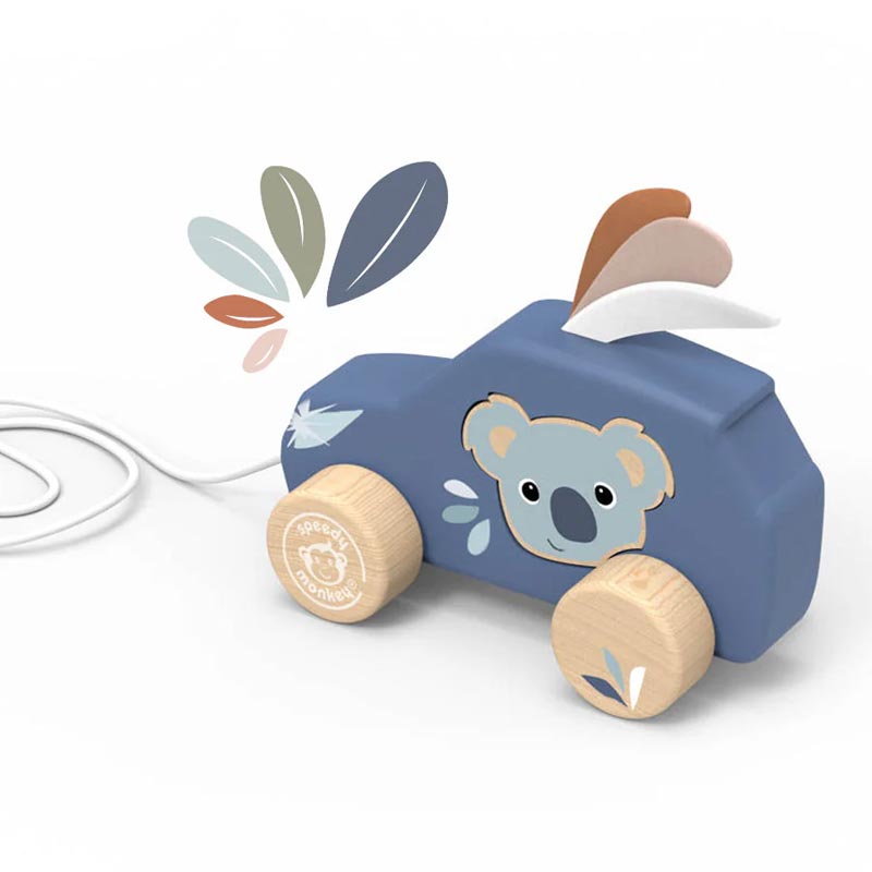 Speedy Monkey Dragleksak Pull Along Car