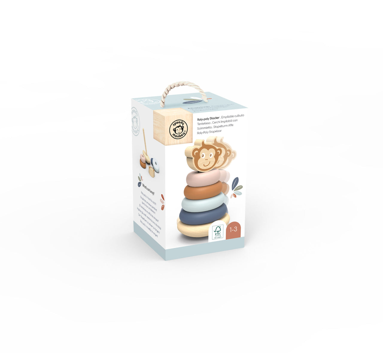 Speedy Monkey Stapelleksak Roly Poly Stacker