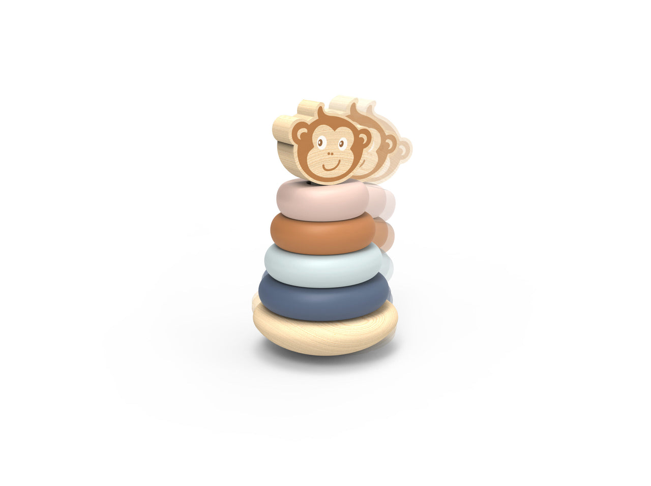 Speedy Monkey Stapelleksak Roly Poly Stacker