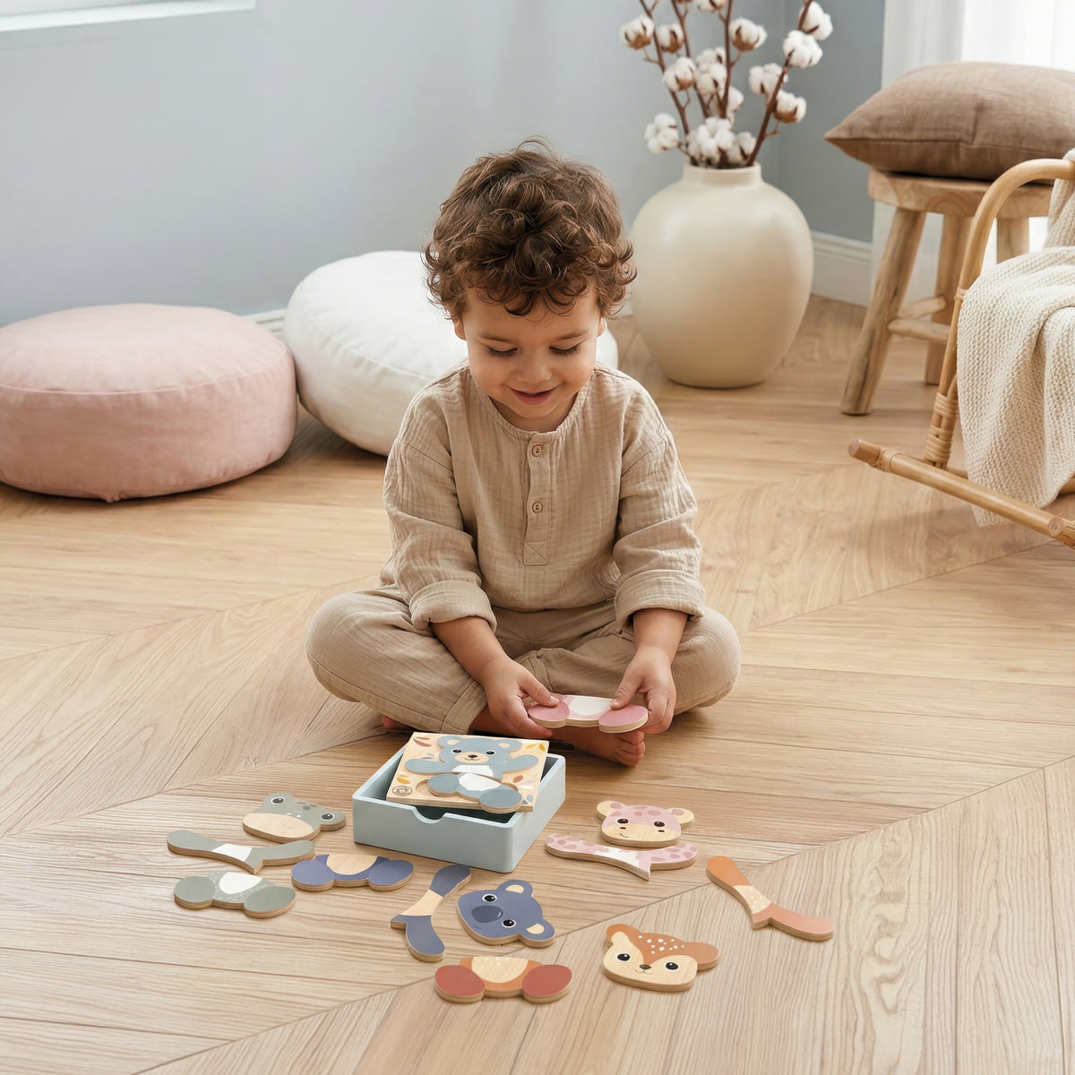 Speedy Monkey Pussel Mix and Match (15 bitar) – lifestylebild