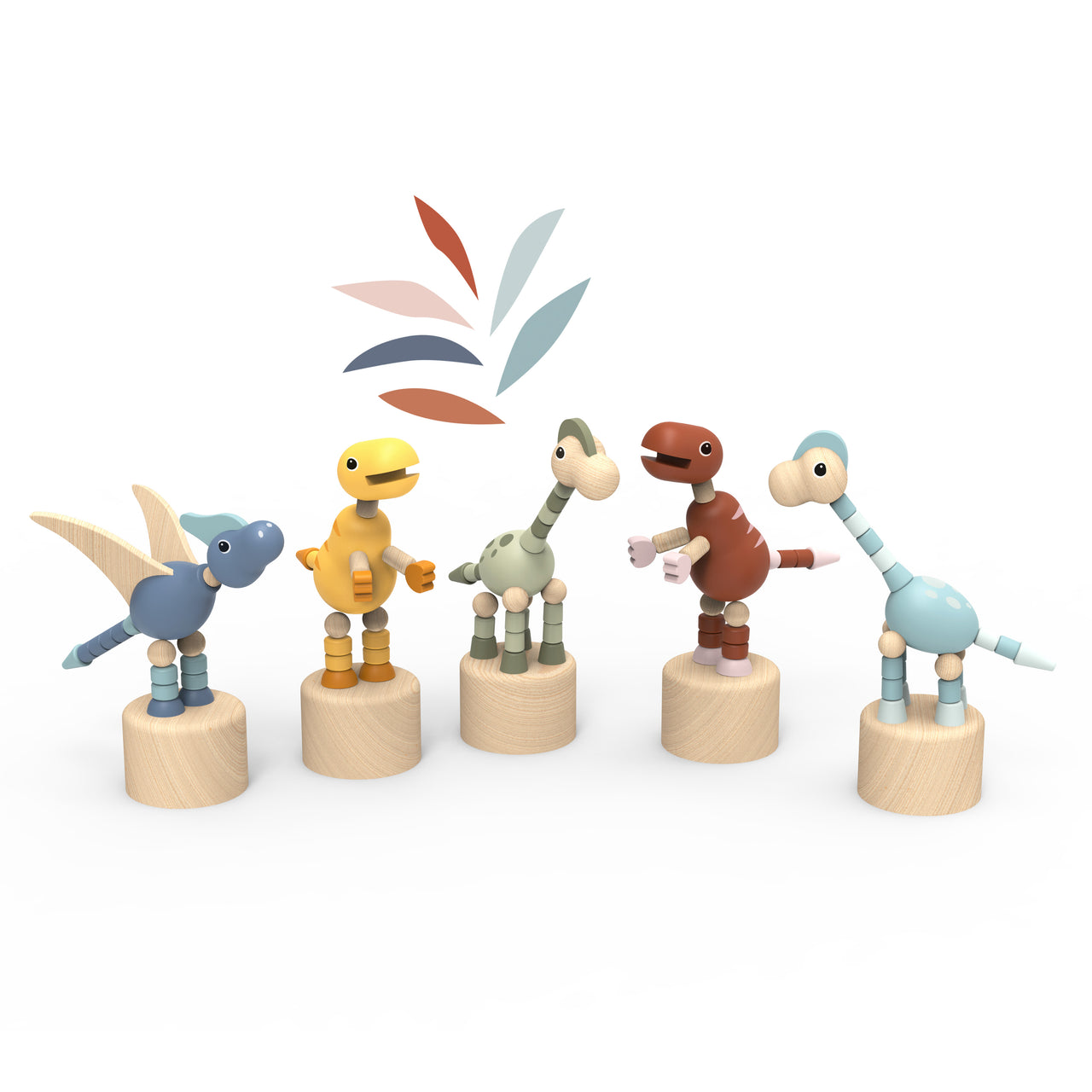 Speedy Monkey Dansfigur Dinosaur Pushing Puppet – produktbild