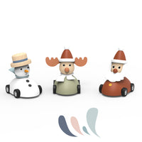 Thumbnail for Speedy Monkey Pull Back-bil Christmas Racer – produktbild