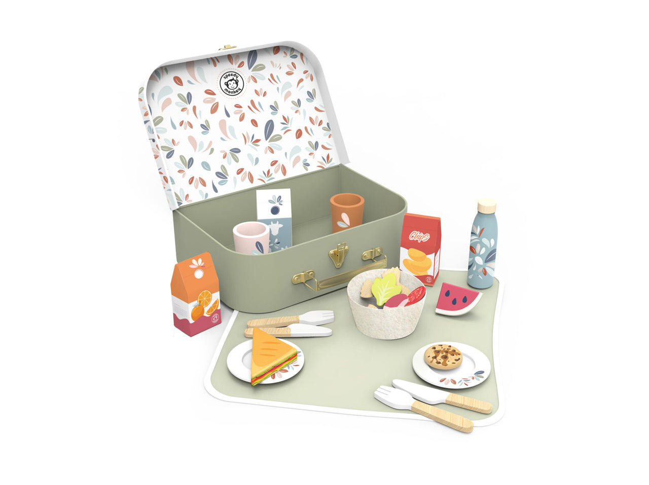 Speedy Monkey Picknickkorg med tillbehör