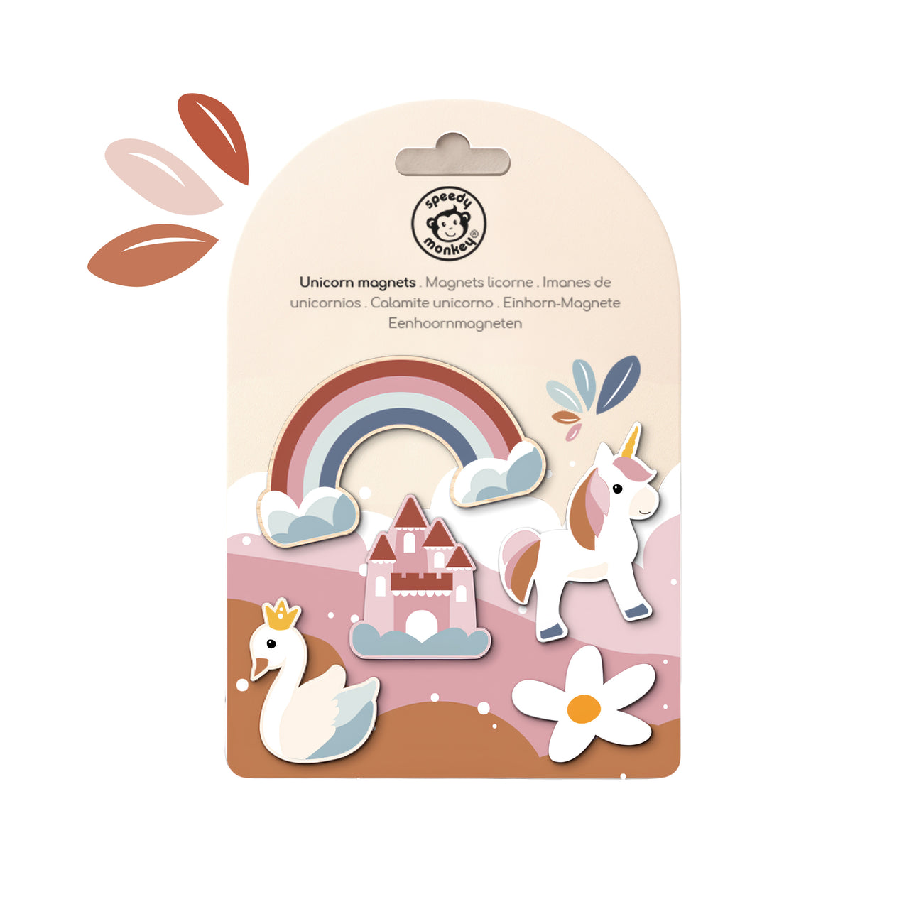 Speedy Monkey Magneter Unicorn (5 delar)