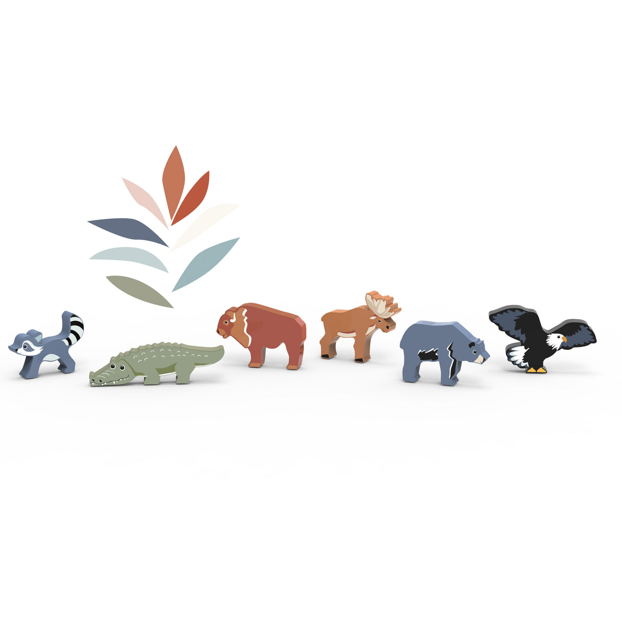 Speedy Monkey Djurfigurer World Animals Nordamerika (6 djur) – bild 2