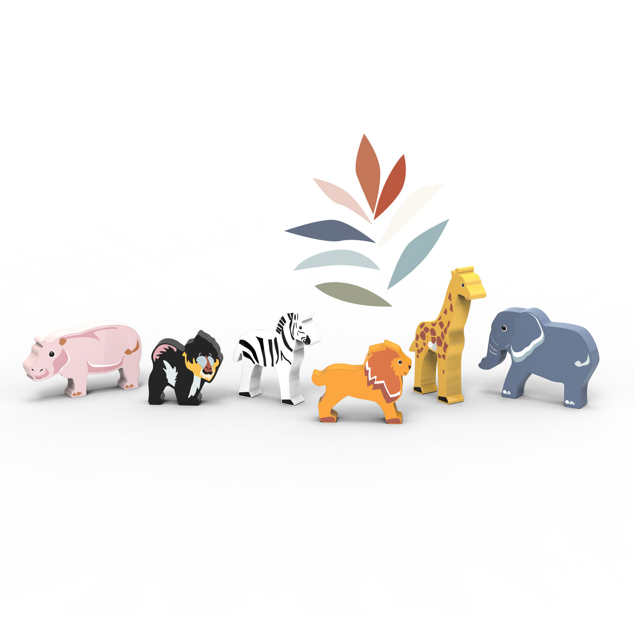 Speedy Monkey Djurfigurer World Animals Afrika (6 djur) – bild 2