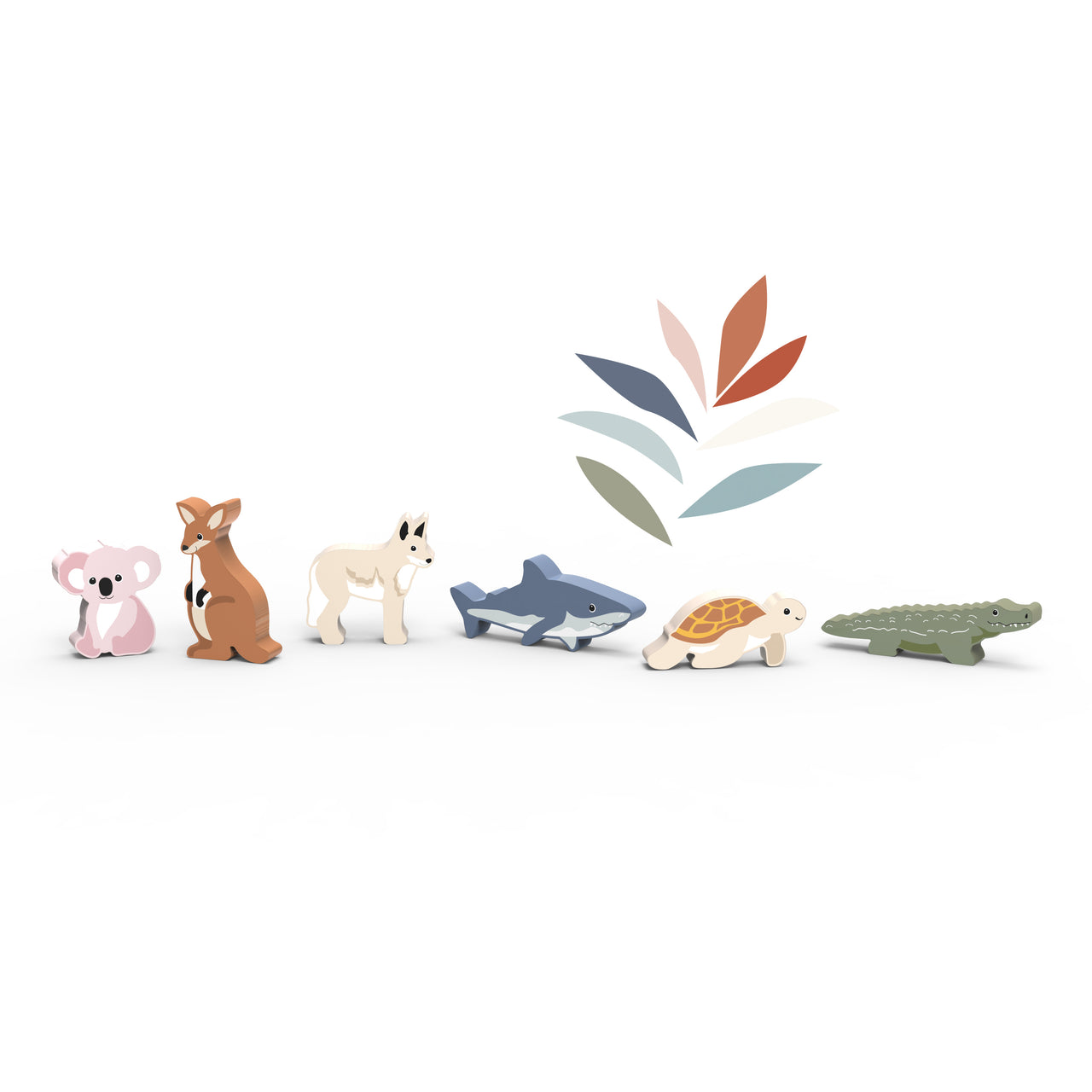 Speedy Monkey Djurfigurer World Animals Oceanien (6 djur) – bild 2