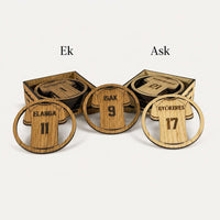 Thumbnail for Glasunderlägg i trä Fotbolls-VM Våra Hjältar, 6-pack (⌀ 9,6cm)