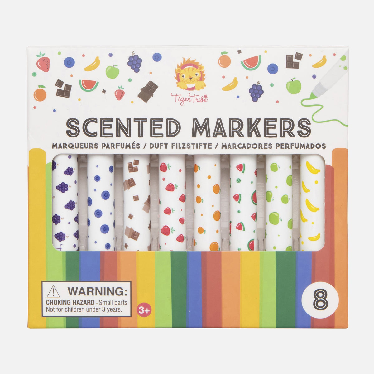 Tiger Tribe Tuschpennor med doft Scented Markers (8 färger)