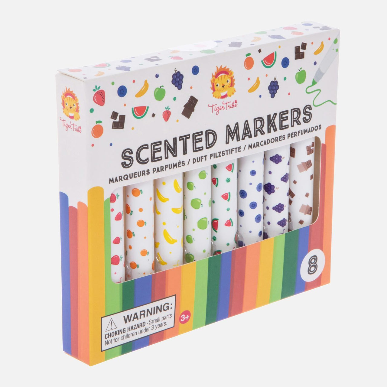 Tiger Tribe Tuschpennor med doft Scented Markers (8 färger)