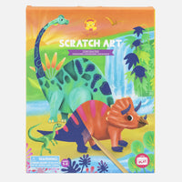 Thumbnail for Tiger Tribe Skrapkonst Scratch Art Dinosaur (8 ark)