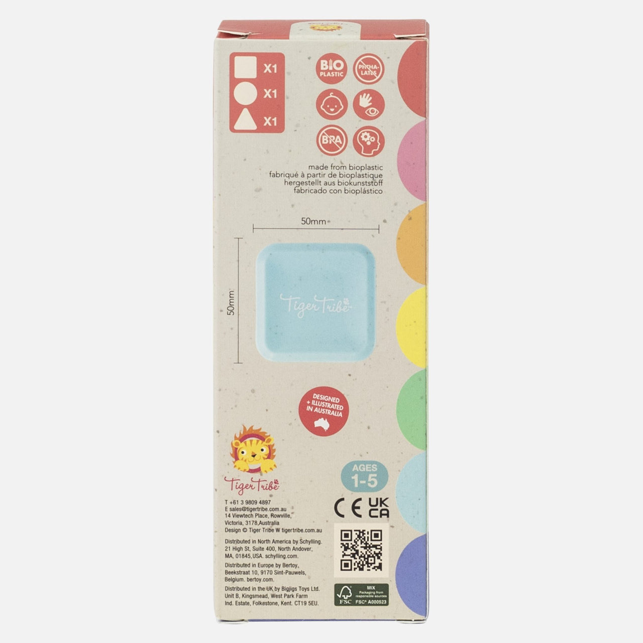 Tiger Tribe Rytminstrument Shape Shakers (3-pack)