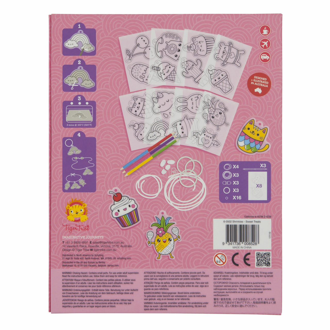Tiger Tribe Pysselbox Shrinkies Sweet Treats (39 delar)