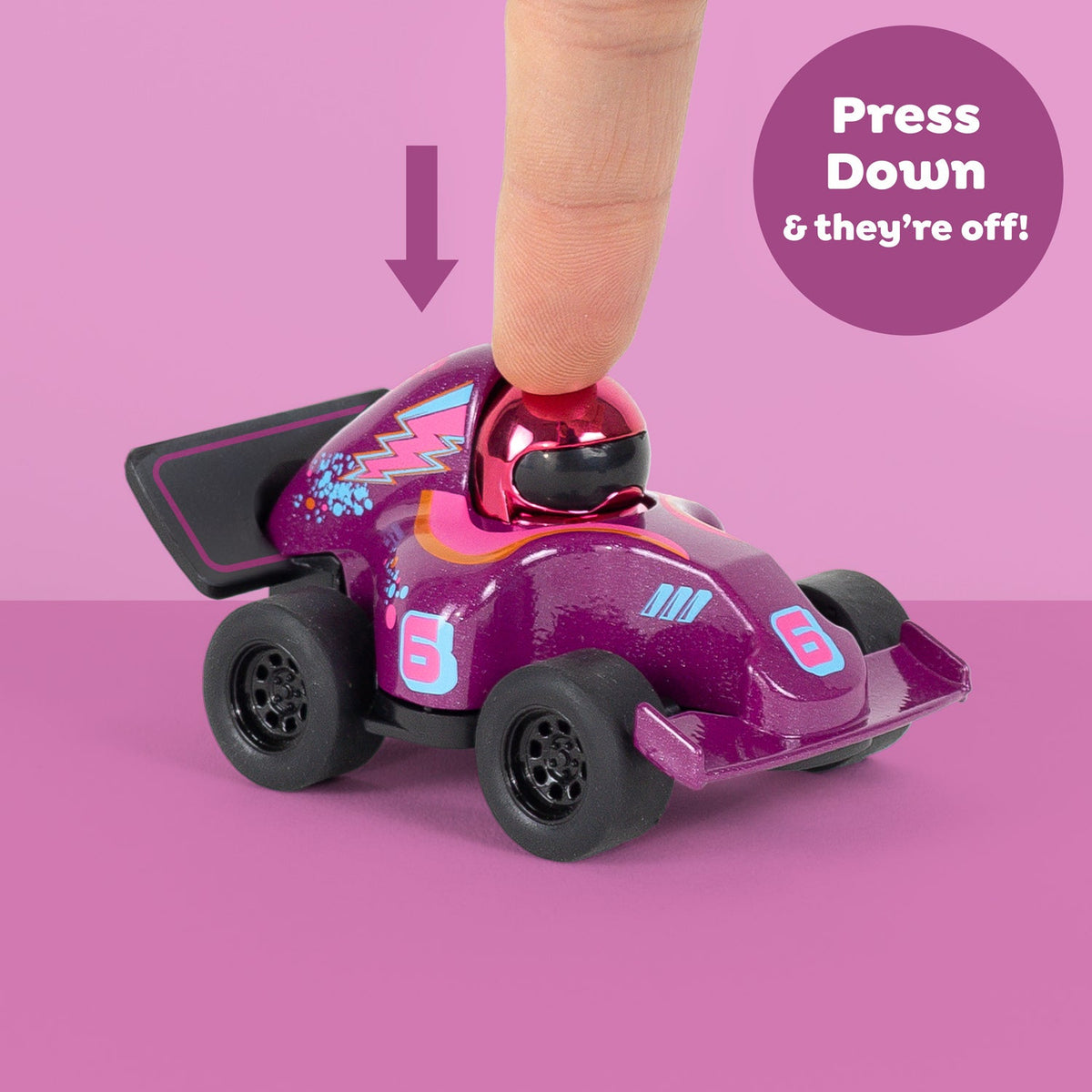 Tiger Tribe Leksaksbil Presto Racers Stellar Rosa/Lila – bild 2