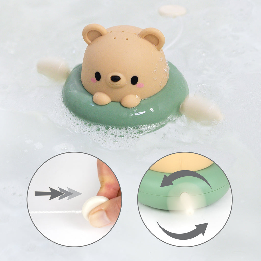 Tiger Tribe Badleksak Bath Paddle Boat Bear – bild 3