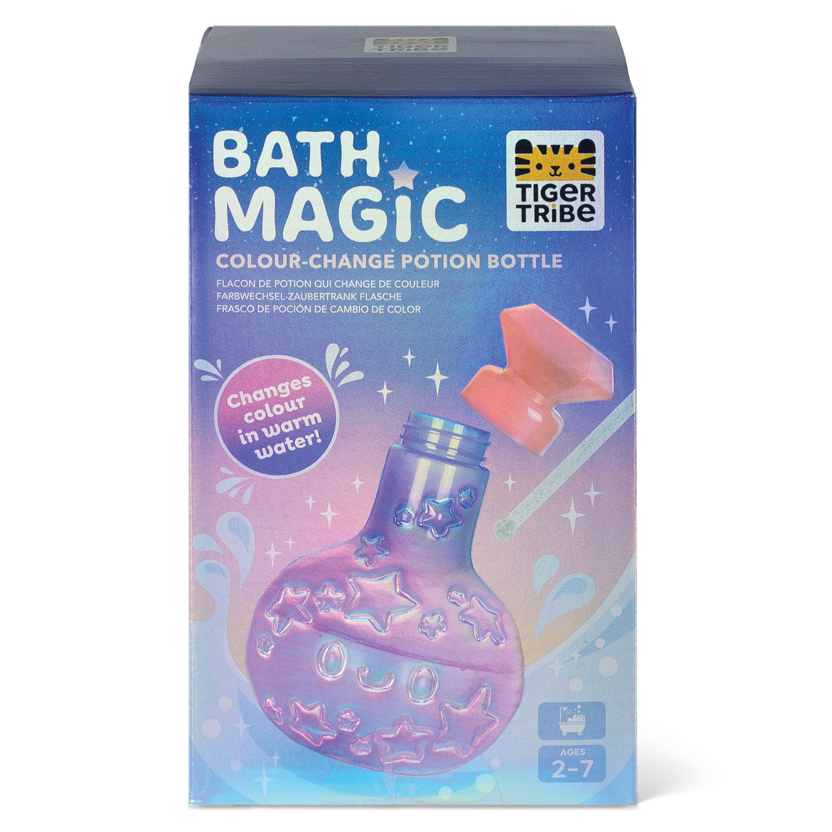 Tiger Tribe Badleksak Bath Magic Potion Bottle Purple to Pink