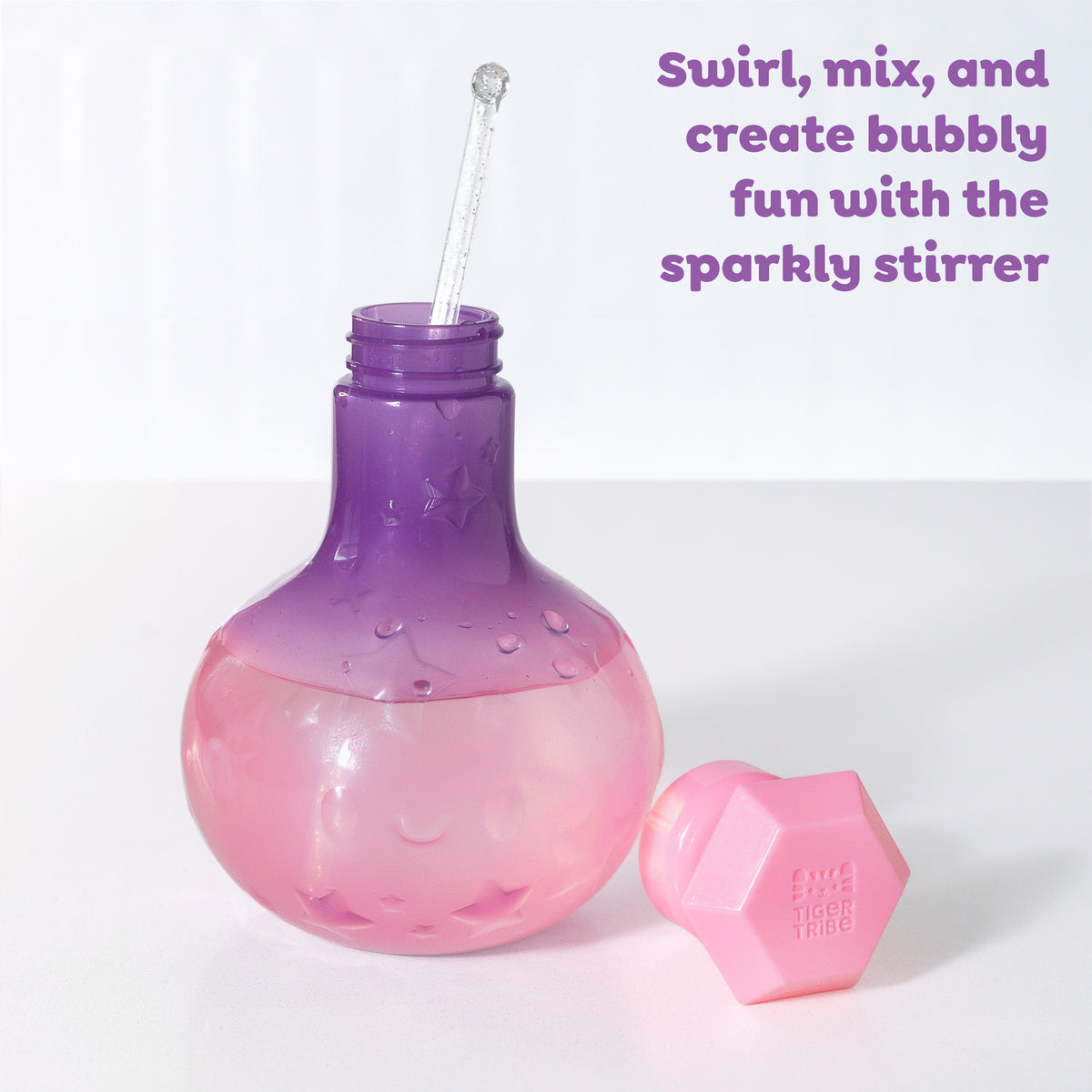 Tiger Tribe Badleksak Bath Magic Potion Bottle Purple to Pink – bild 3