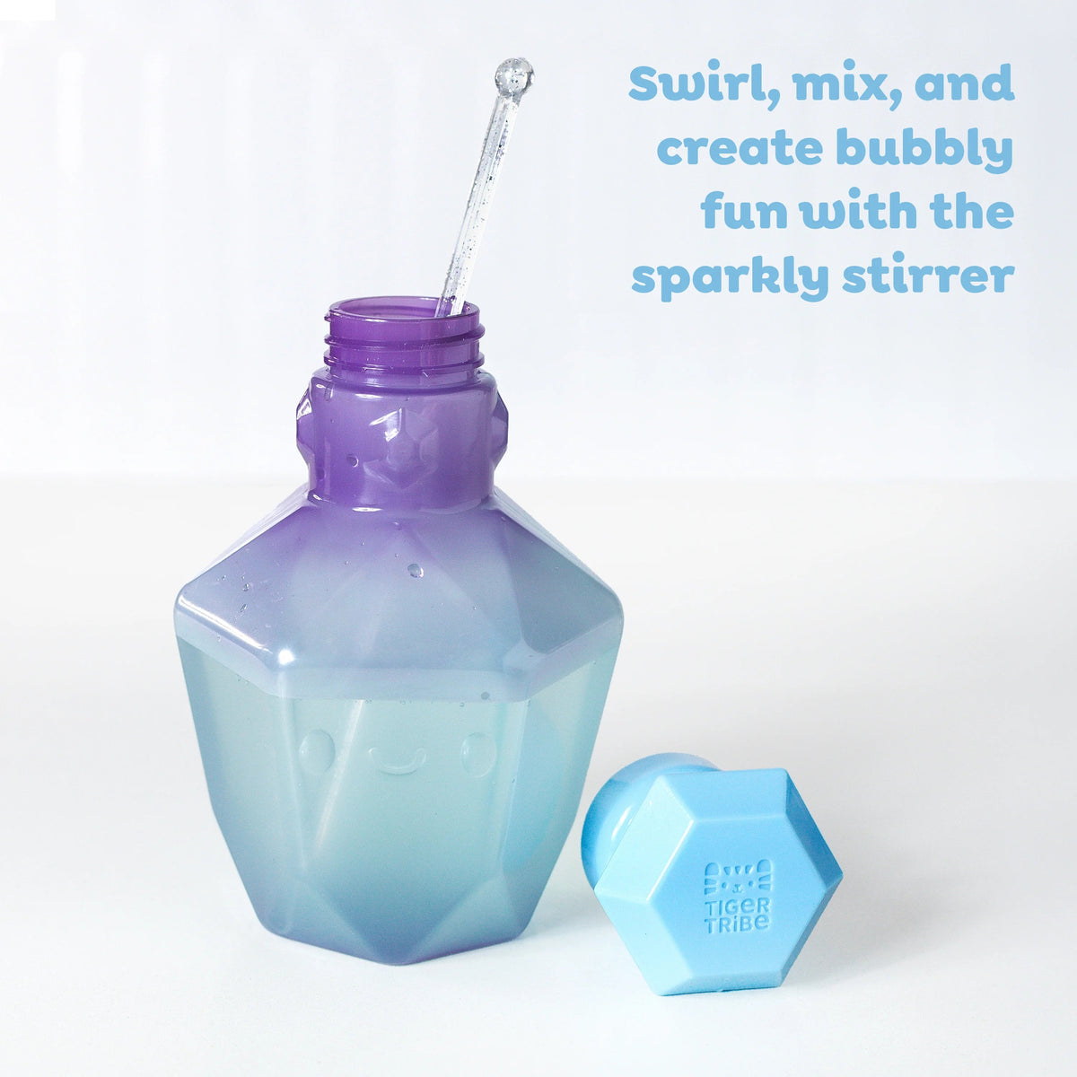 Tiger Tribe Badleksak Bath Magic Potion Bottle Purple to Blue – bild 3