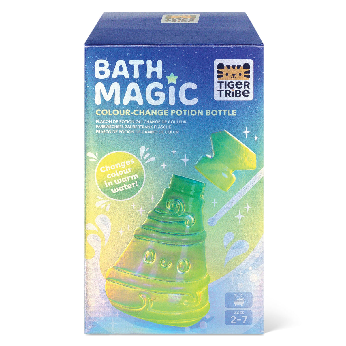 Tiger Tribe Badleksak Bath Magic Potion Bottle Green to Yellow