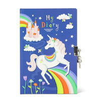 Thumbnail for Tiger Tribe Dagbok med lås Unicorn Rainbows (120 sidor)