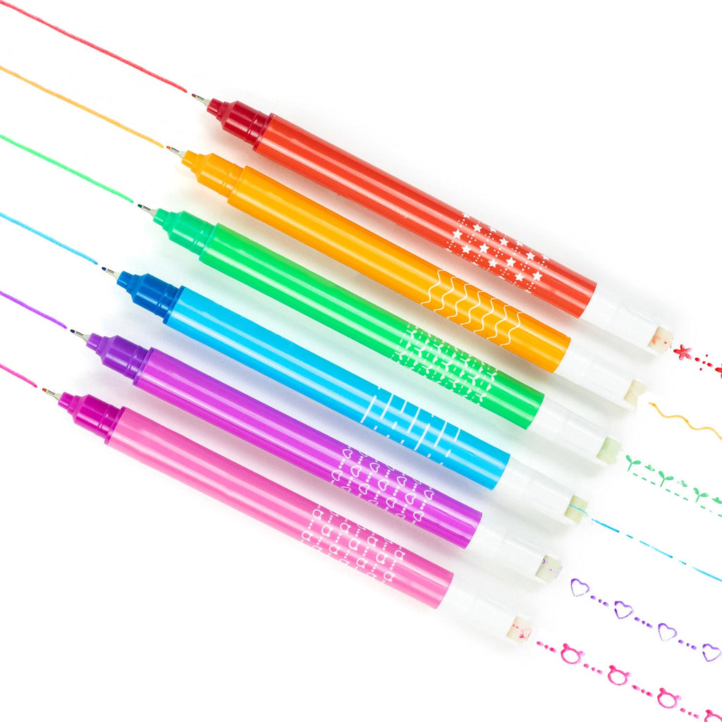 Tiger Tribe Tuschpennor Roller Pattern Pens