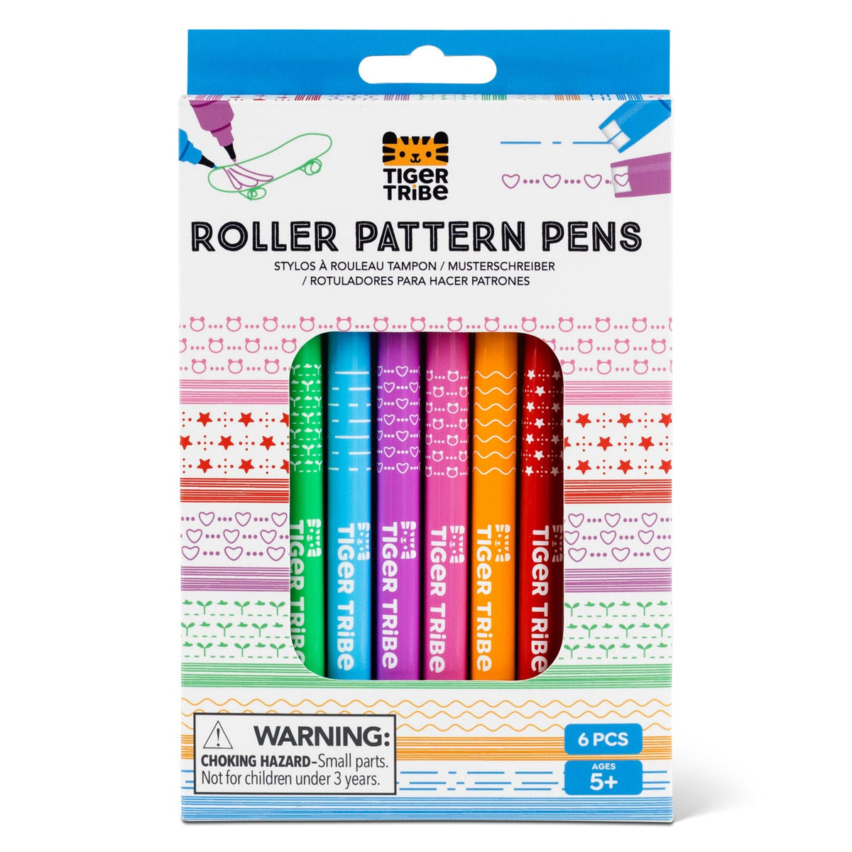 Tiger Tribe Tuschpennor Roller Pattern Pens