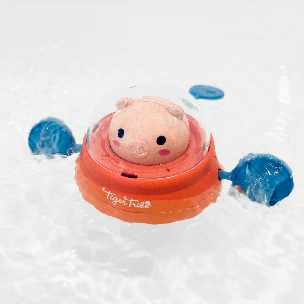 Tiger Tribe Badbåt Space Piggy med paddelmotor