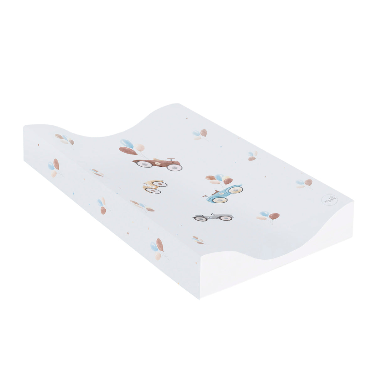 Ceba Baby Skötbädd Retro Cars med höga kanter (70x50cm)