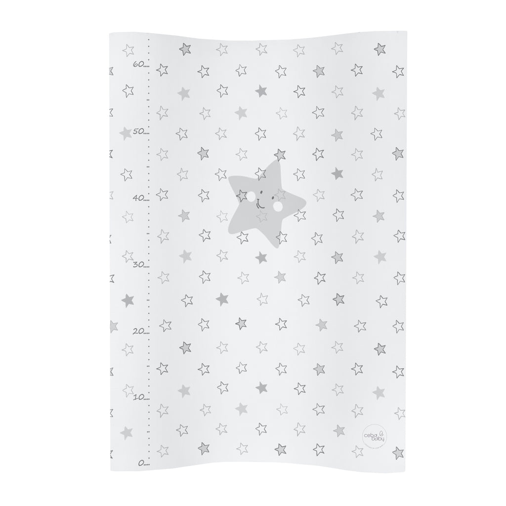 Ceba Baby Skötbädd Star Ljusgrå med höga kanter (70x50cm)