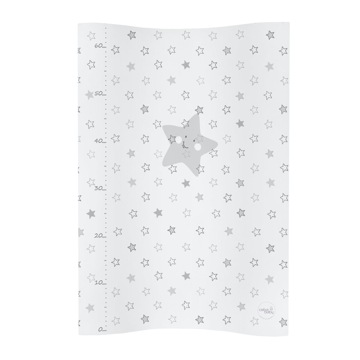 Ceba Baby Skötbädd Star Ljusgrå med höga kanter (70x50cm)