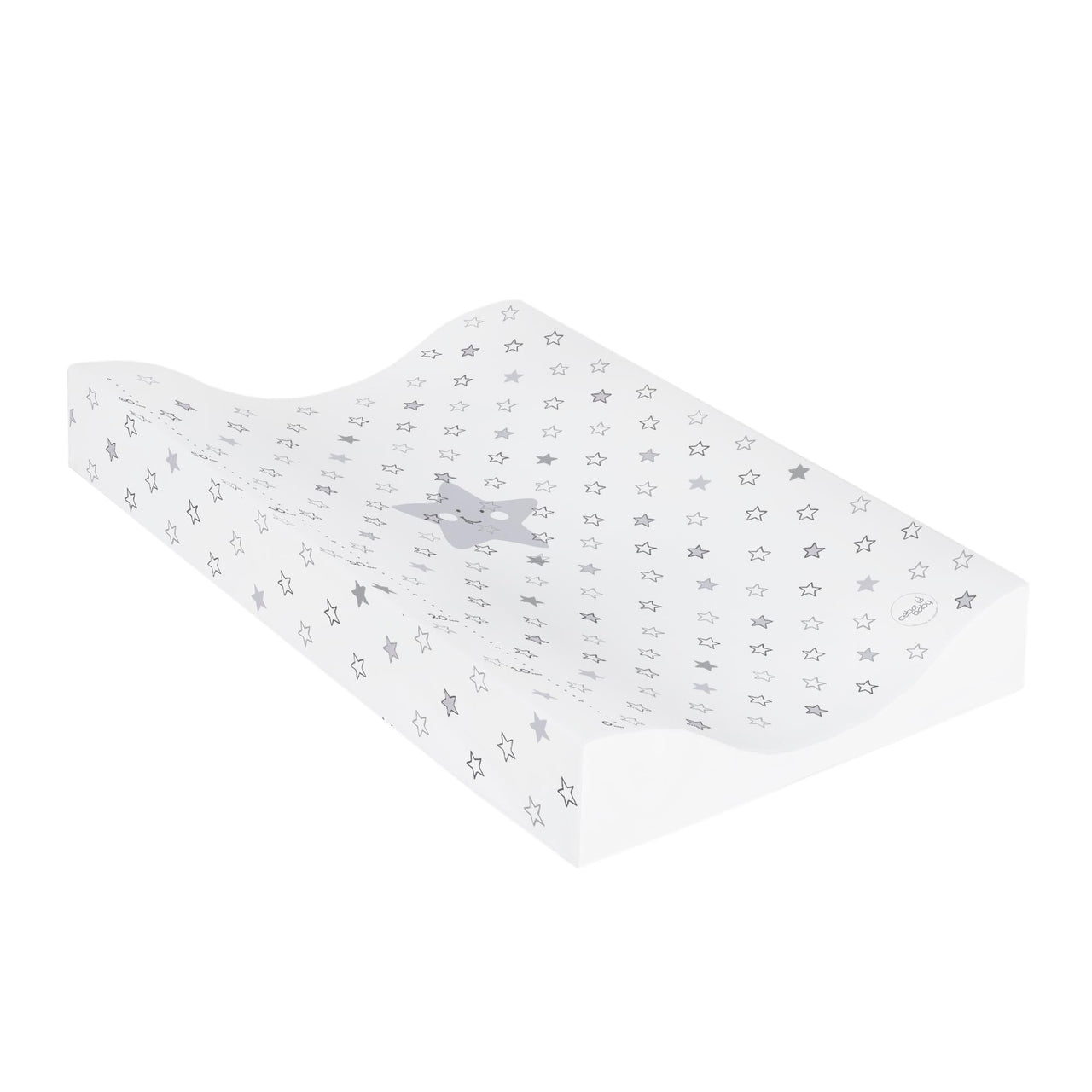 Ceba Baby Skötbädd Star Ljusgrå med höga kanter (70x50cm)