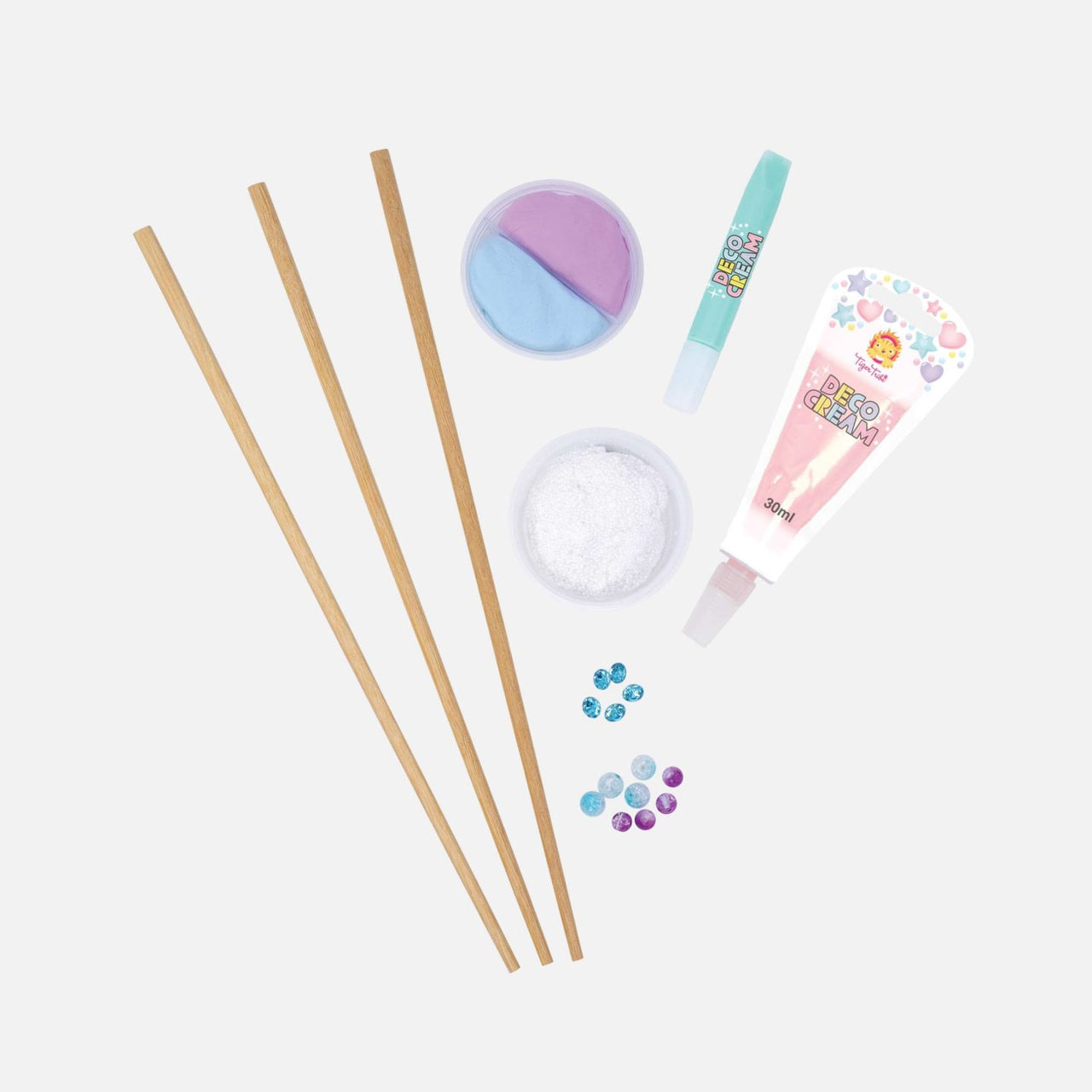 Tiger Tribe Pysselbox Magic Wand Kit Pastel Power