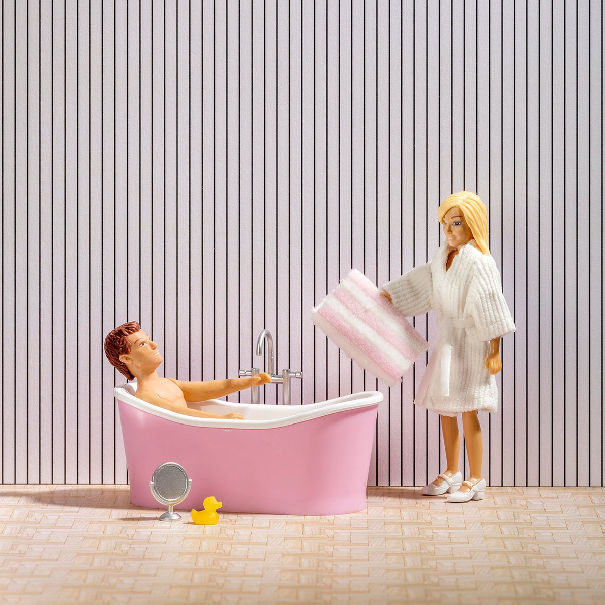 Lundby Dockhusmöbler Badkarset