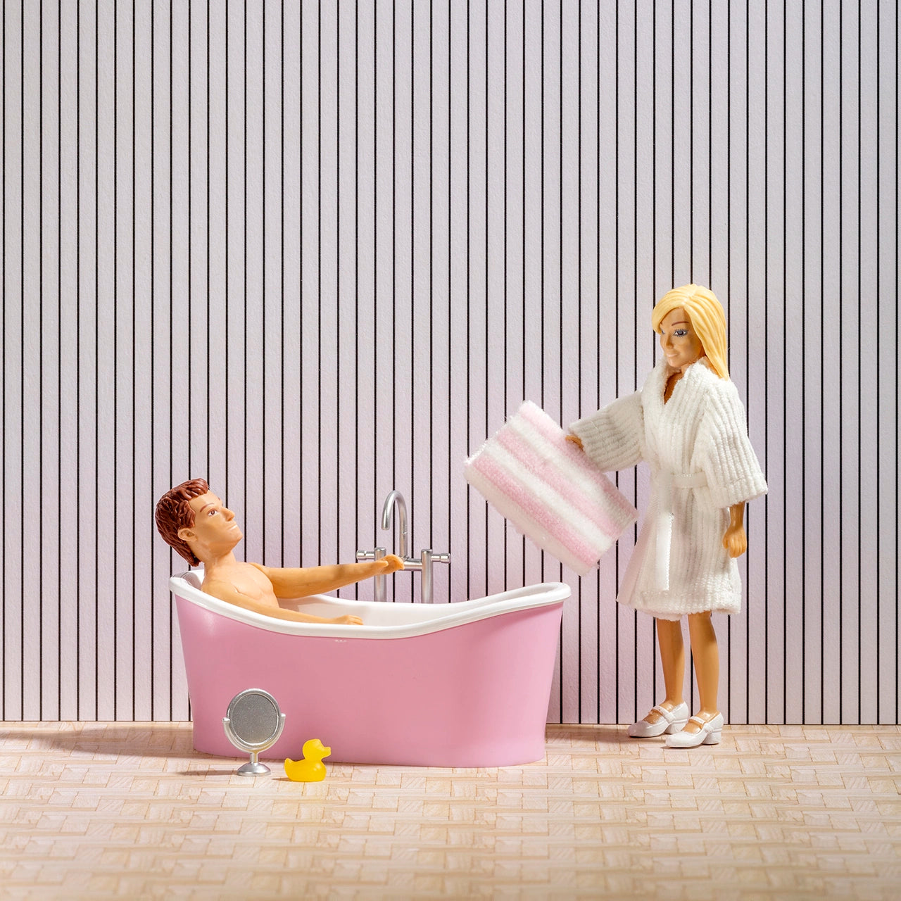 Lundby Dockhusmöbler Badkarset