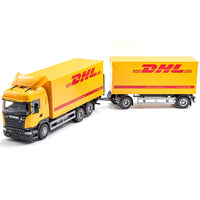 Thumbnail for Emek Scania Transportbil med gult DHL-släp 1:25