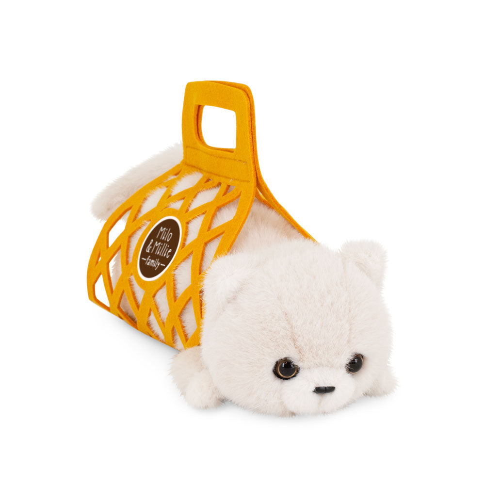 Orange Toys Gosedjur Milo & Millie Milo Vit Katt (35cm)