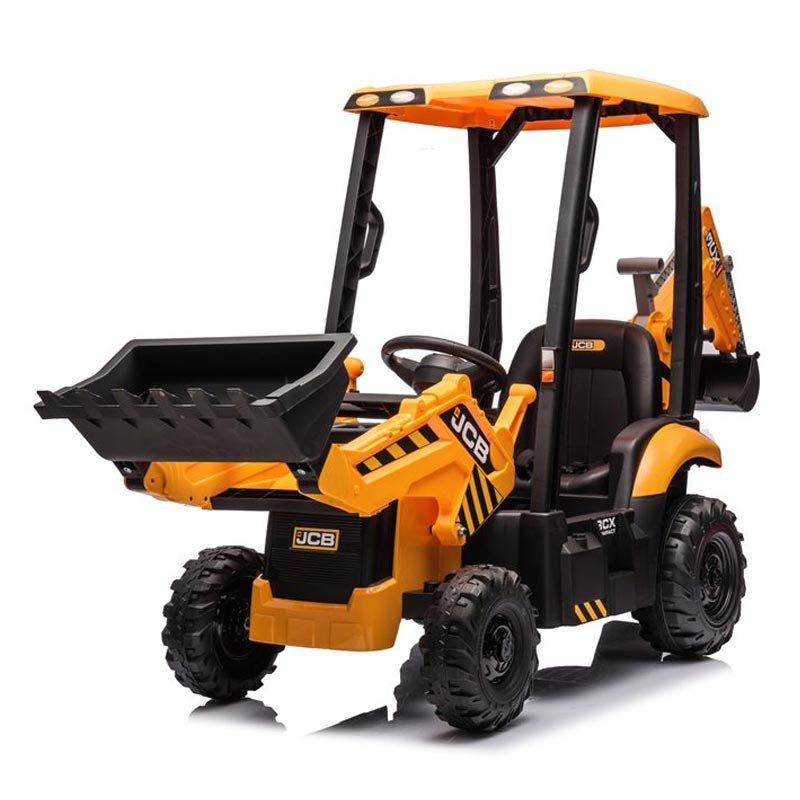 Azeno JCB Grävmaskin 12V med griparm, ljud och fjärrkontroll