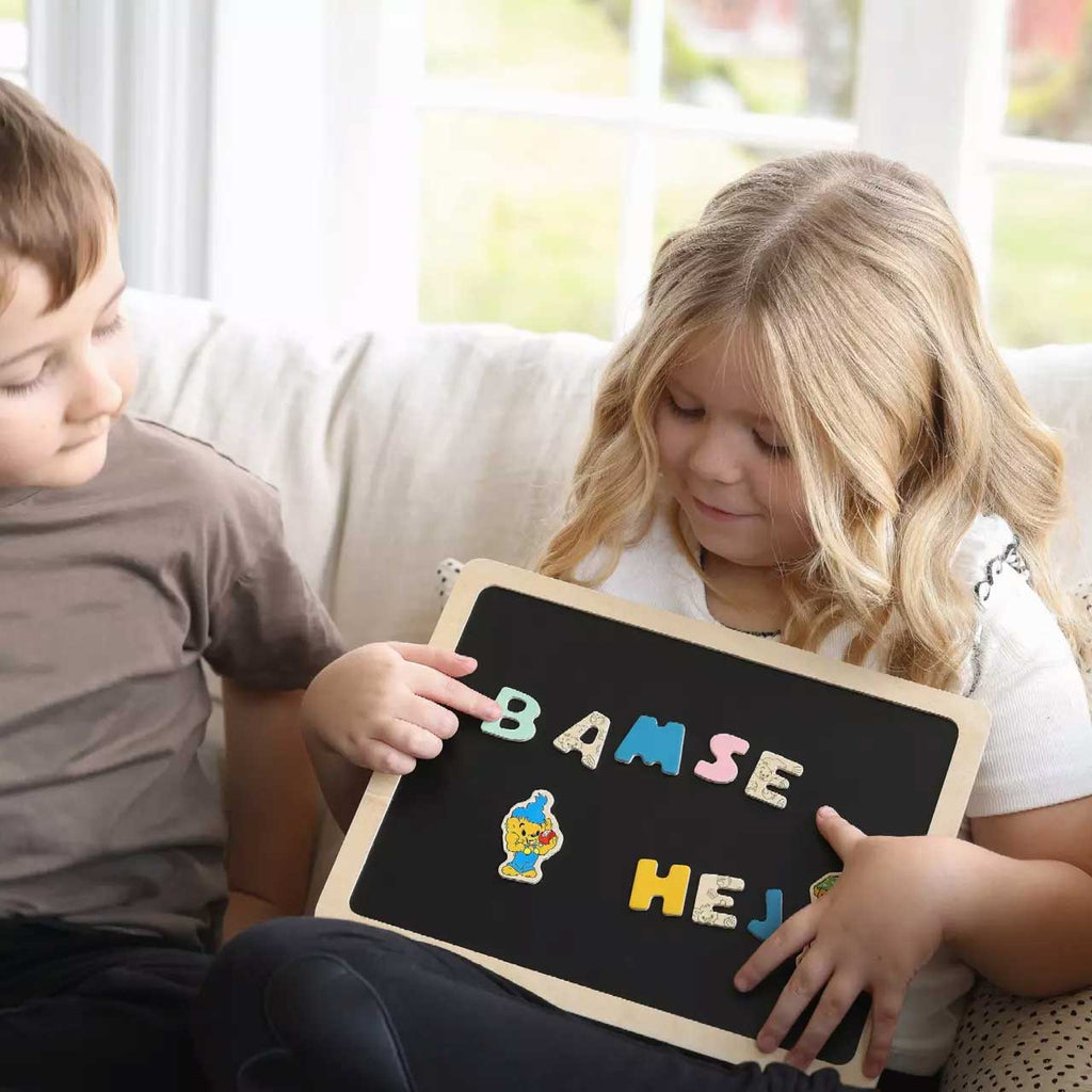 Bamse Dubbelsidig magnettavla (73 delar)