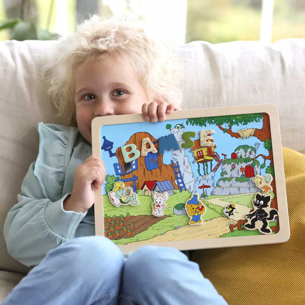 Bamse Dubbelsidig magnettavla (73 delar)