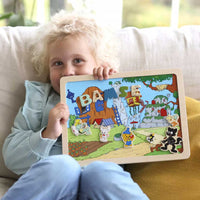 Thumbnail for Bamse Dubbelsidig magnettavla med 22 figurer & 51 bokstäver