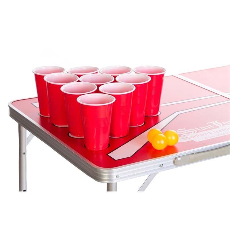 Stanlord Sammenfoldeligt Beer Pong i fuld størrelse