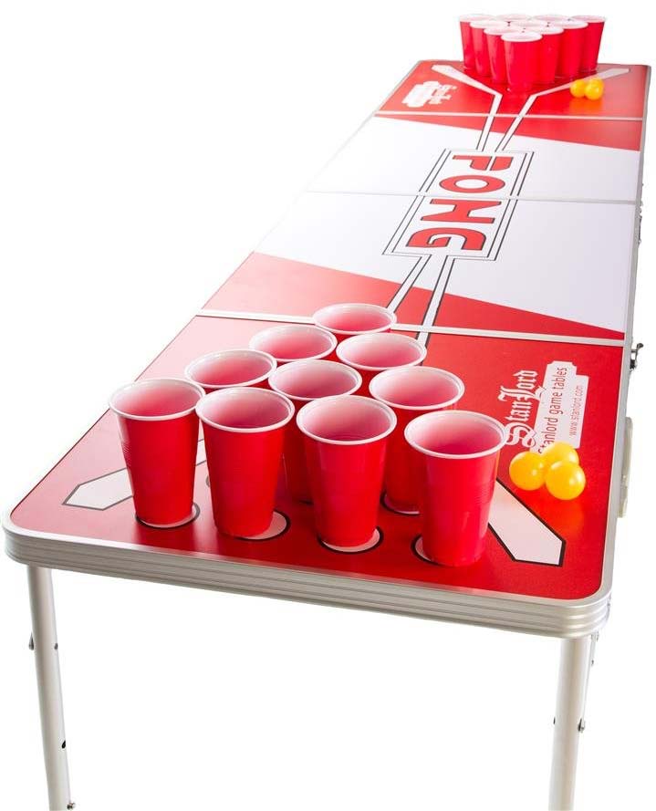 Stanlord Sammenfoldeligt Beer Pong i fuld størrelse