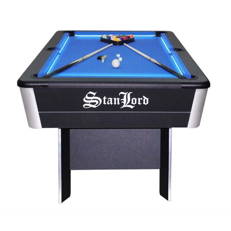 Stanlord Aura 7" billardbord med LED-belysning (214x113x81cm)