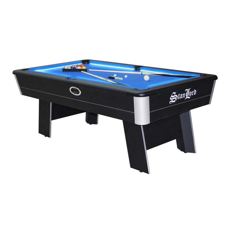 Stanlord Aura 7" billardbord med LED-belysning (214x113x81cm)