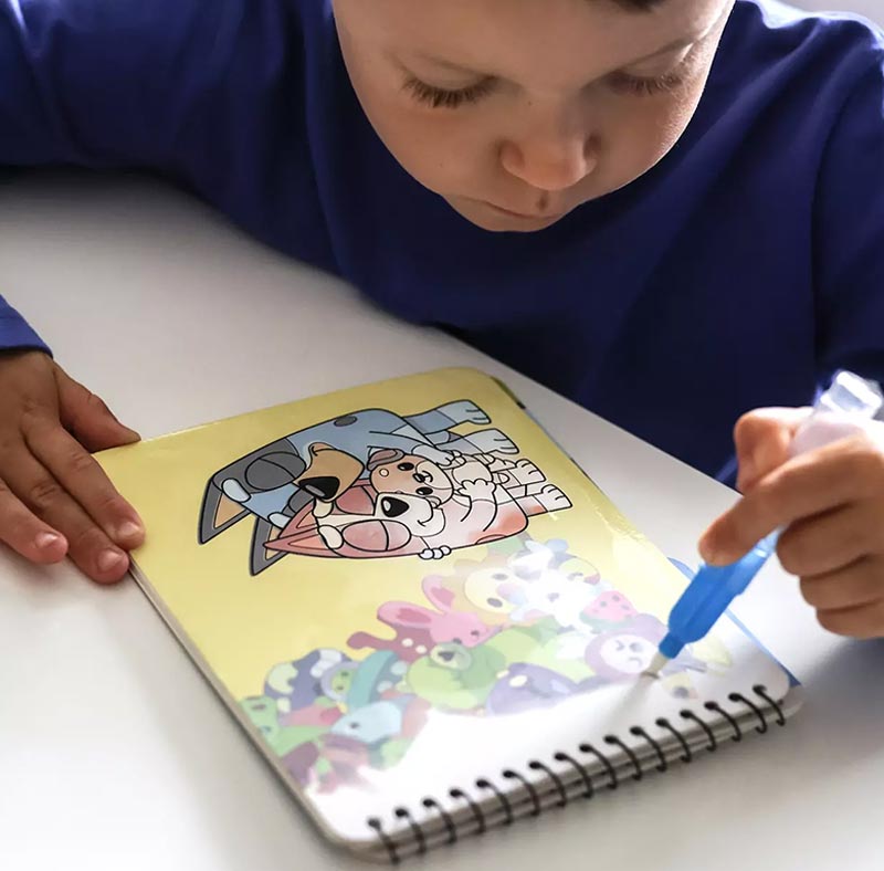 Bluey Magisk målarbok med vattenpenna