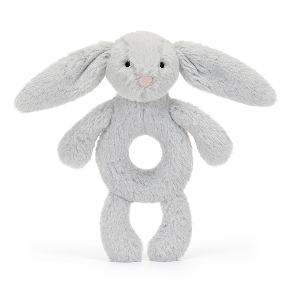 Jellycat Bashful Silver Bunny Ring Rattle