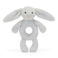Thumbnail for Jellycat Bashful Silver Bunny Ring Rattle
