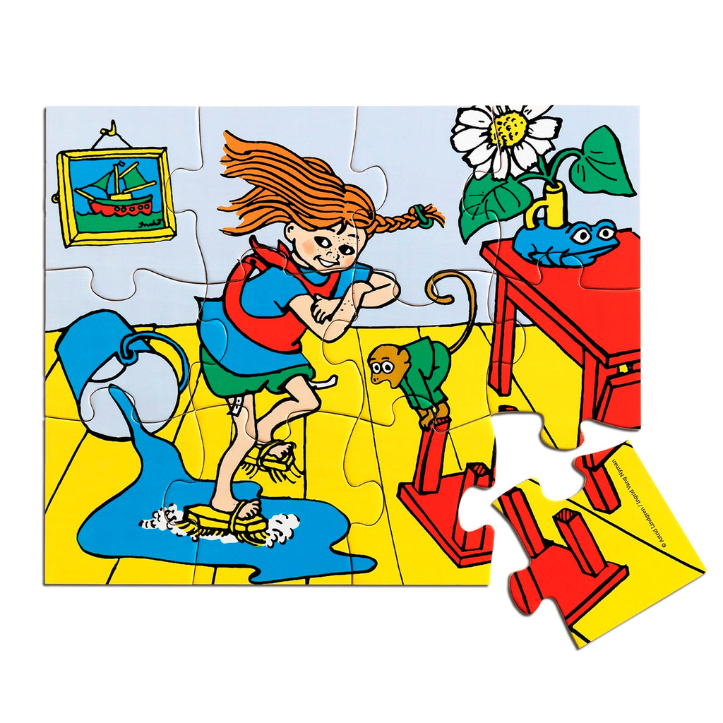 Pippi Træpuslespil (12 brikker)